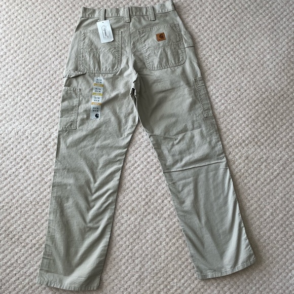 Carhartt Utility Work Pants Loose Relaxed Fit Canvas Khaki Tan 32X32 - Picture 7 of 12